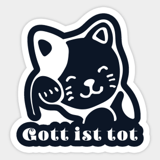 good luck cat Sticker